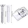 20 Pack Mirror Holder Clips Dlass Retainer Clips Kit Mirror Hanging Kit Mirror Hanging Hardware