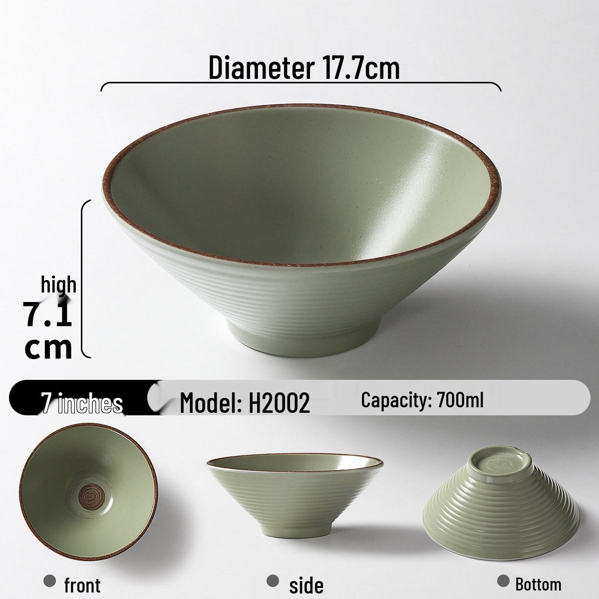 Xiangyuan Mei Melamine Retro Maocai Bowl - Large Imitation Porcelain Soup & Noodle Bowl