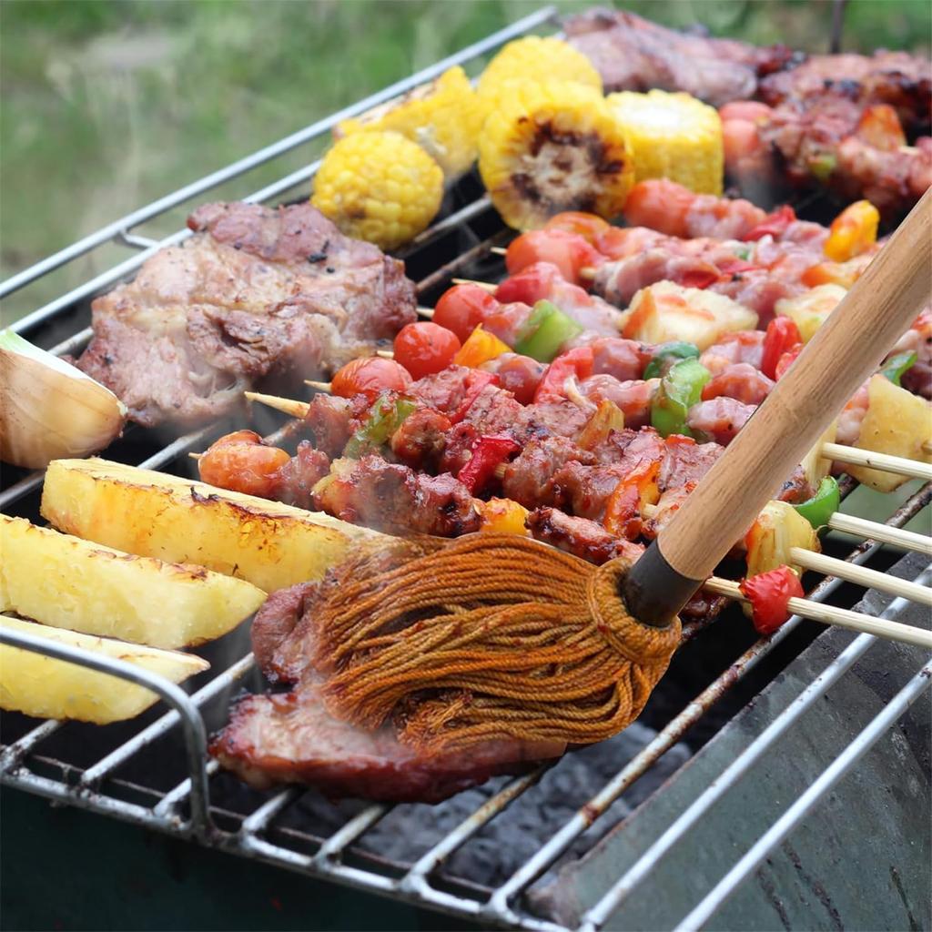 Multipurpose Kitchen Brushes with Wood Handle Cooking Brush Set Baking Brush Set Kitchen Utensils Grilling Brushes