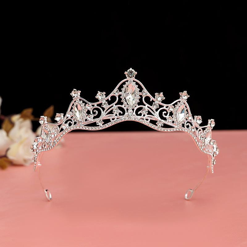Children's Crown Hair Accessories  Cute Princesses Girls  Water Diamond King Crown Hair Bands Birthday Gifts for Girls Baby Headbands and Headwear