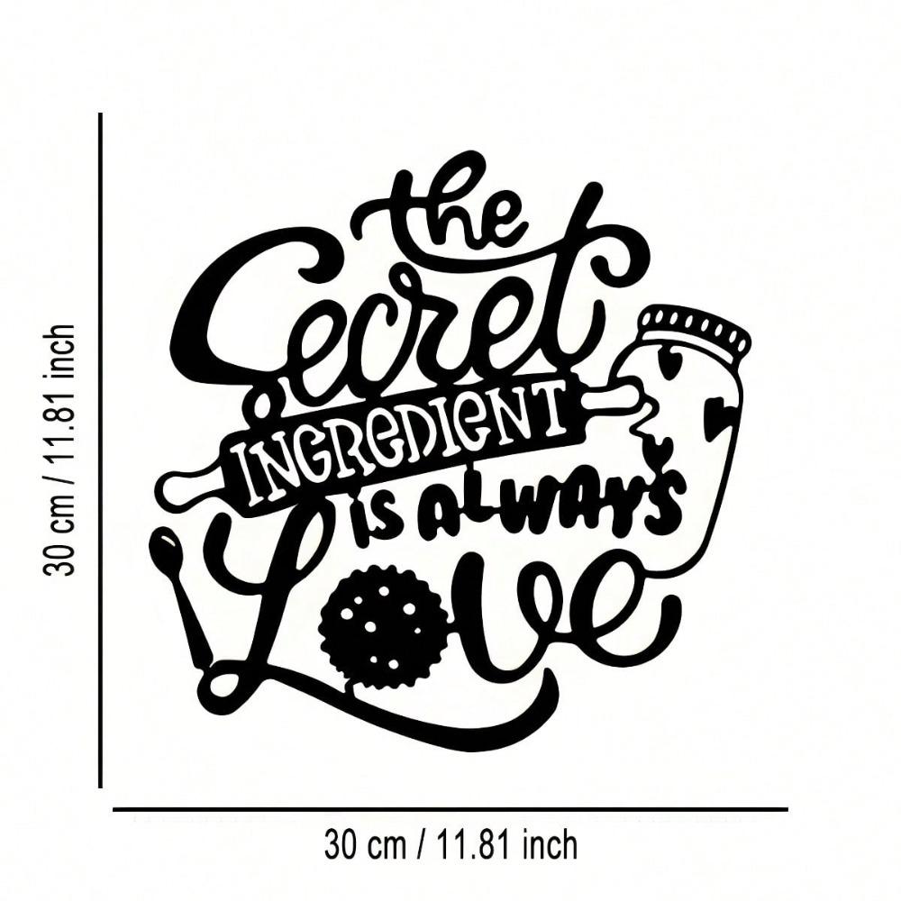 

Metal Wall Art Plaque Love Secret Ingredient Abstract Decor Home Office Gift Housewarming Birthday Present різнокольоровий