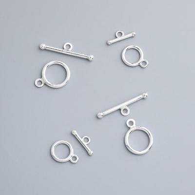 S925 Sterling Silver OT Connecting Buckle for DIY Necklace & Bracelet Jewelry