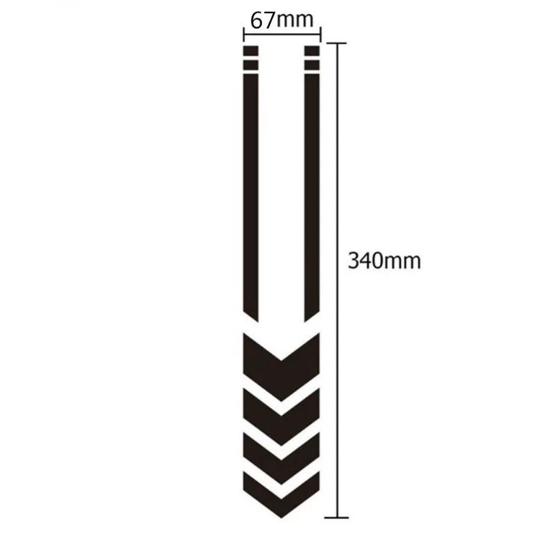 Motorcycle Fender Stickers Reflective Arrow Stripe Scooter Motorbike Fender Decal Mudguard Sticker Universal Waterproof Oilproof