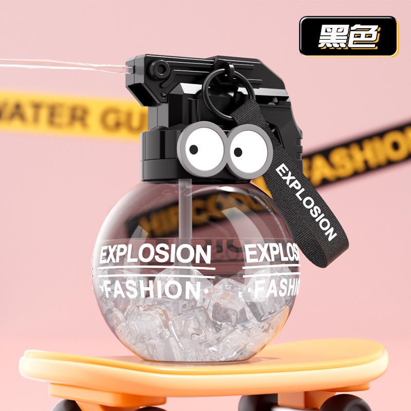 

Детский маленький водяной пистолет с изображением астронавта, мультяшный, летний, игровой, водяной пистолет с водяным распылителем, детская игрушка для трансграничных перевозок чёрный