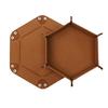 Dices Folding Tray PU Leather Velvets Holder Portable Folding Dices Rolling Tray