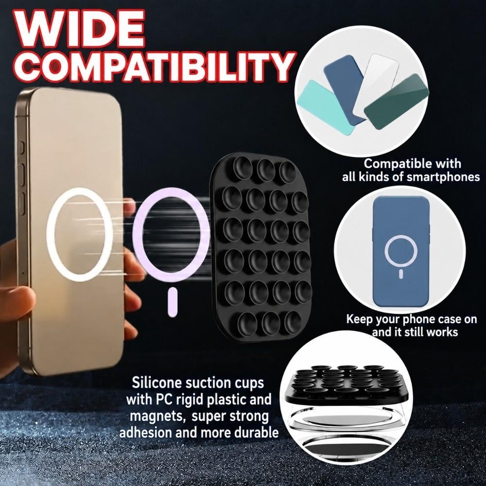 Silicone Magnetic Suction Cup Mount Portable Phone Stand Phone Accessories Phone Mount Selfie