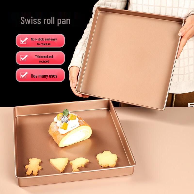ZISIZ 28x28 Antihaft-Kohlenstoffstahl-Kuchenrollen-Backform
