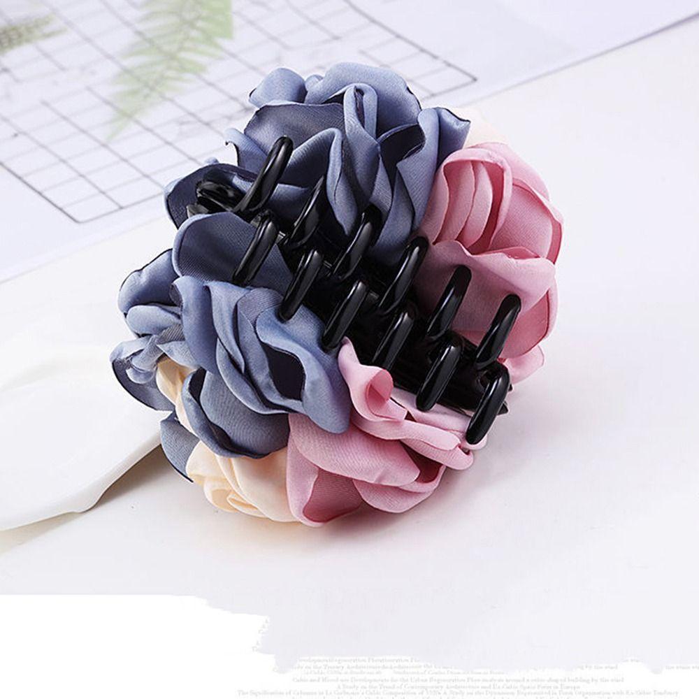 Clip For Women Hair Accessories Jaw Clip Rose Crab Clip Flower Hair Barrette Flower Hair Claw