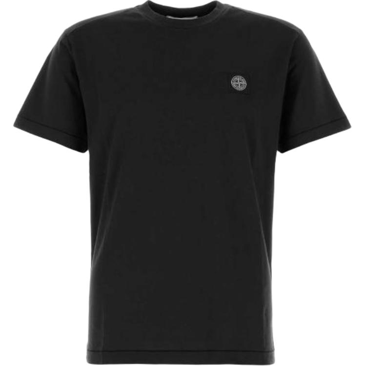 Stone Island Logo Short Sleeve Crew Neck T-Shirt Men tops 210003913-V0029 S