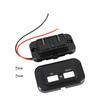 QC 3.0+PD 12V-24V LED Dual USB Car Fast Charger Socket Power Outlet Touch Switch
