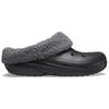 Crocs comfortable and simple flower roll hole shoes for men and women in black