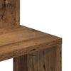 Wall Mounted Corner Shelf Vintage Wood Look 32 X 32 X 127.5 Cm Engineered Wood