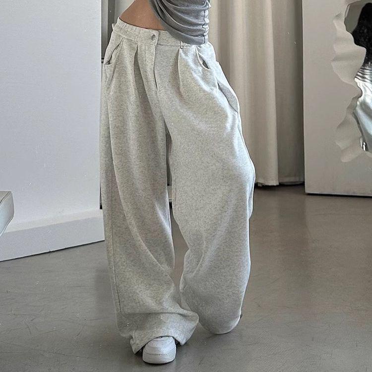 Women s American Retro Lazy Summer Wide-Leg Sweatpants Small