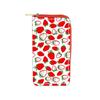 New Cartoon Strawberry Long Zipper Wallet, Fruit Wallet