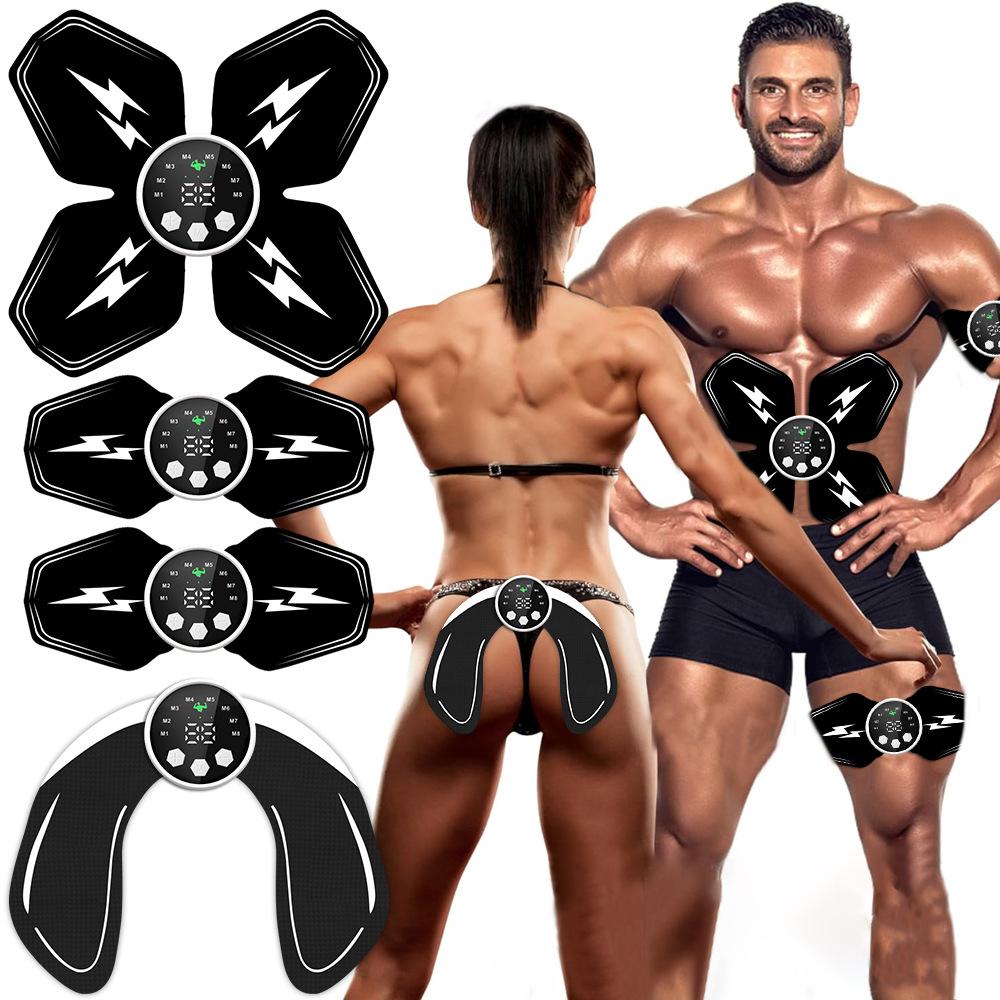 Smart EMS Muscle Stimulator Electric Fitness Abdominal Training ABS Arm Neck Stickers Body Massager Fitness Slimming Shaping