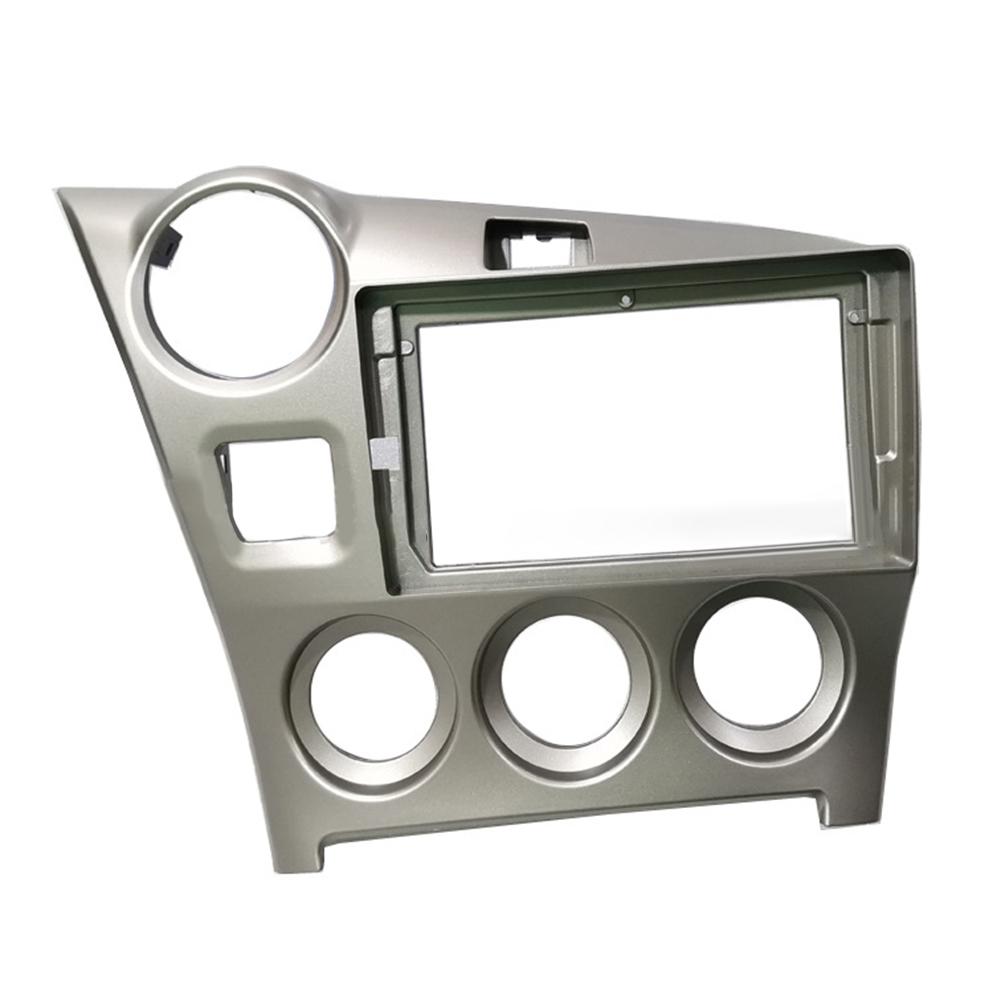 Silberne Autoradio-Blende Stereo Radio Blenden Panel Rahmen Abdeckung 9 Zoll Panel Rahmen Für Toyota Für MATRIX 2009 2010 2011 2012 2013 2014