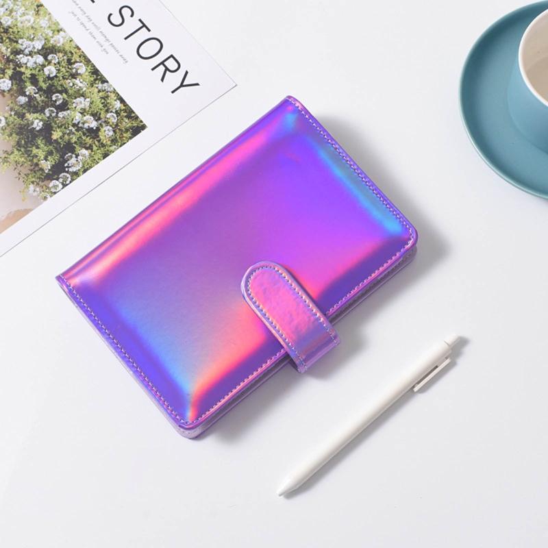 Practical 6 Ring Binder Planner Notebook Cover A5/A6 Refillable Loose Leaf Journal Notepad Cover Waterproof for Girls