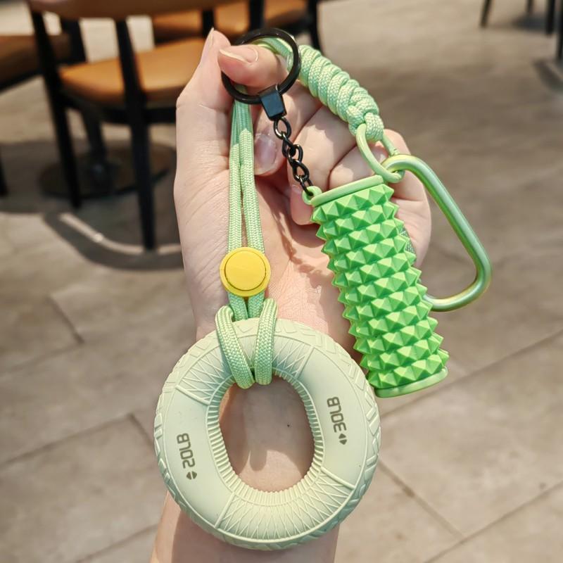 Fun Grip Ring Decompression Key Chain Pendant Couple Bag Car Creative Fitness Gift