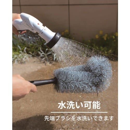 Nihon Clean Tech Washable High-Altitude Cobweb and Dust Remover, 14cm Wide, 132-260cm Long, Aluminum Telescopic Handle, for High Altitudes, Ceilings,