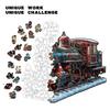 Weihnachtszug Puzzle Spielzeug Holz Speziell geformtes Puzzle Spiel Sparschwein Dekompressionspuzzle