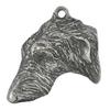 Chart Szkocki, Deerhound - Chaveiro Banhado a Prata com Cão, Decoração de Bolsa, Pingente para Mochila da Marca Art-Dog