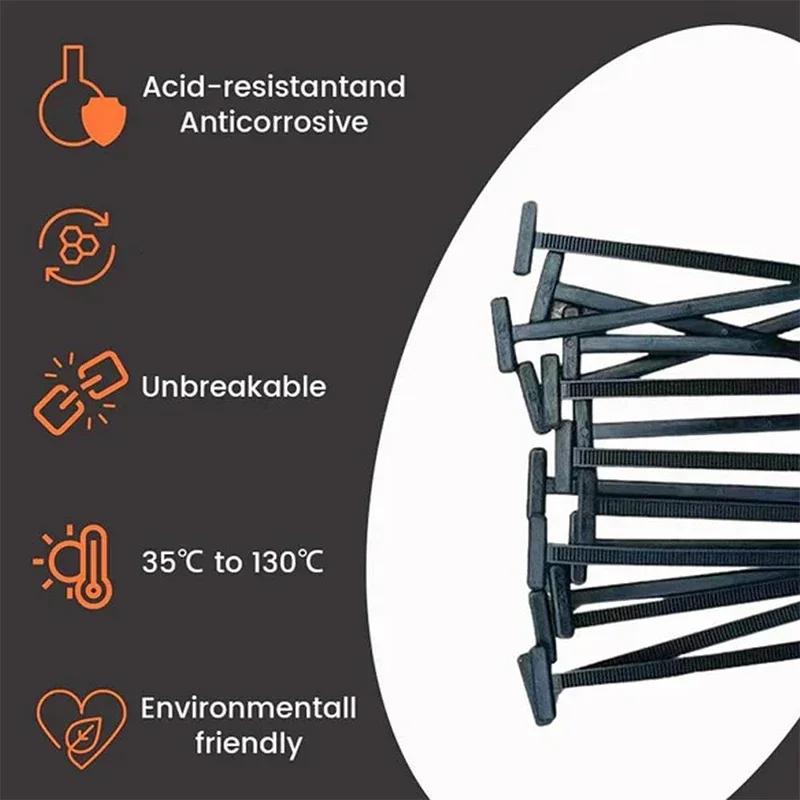 Universelle Auto-Nylon-Kabelbinder-Schnallen Hochbelastbare Selbstverriegelnde Kabelbinder-Halter mit Stiftknopf-Befestigungen Auto UV-beständige Kabelbinder