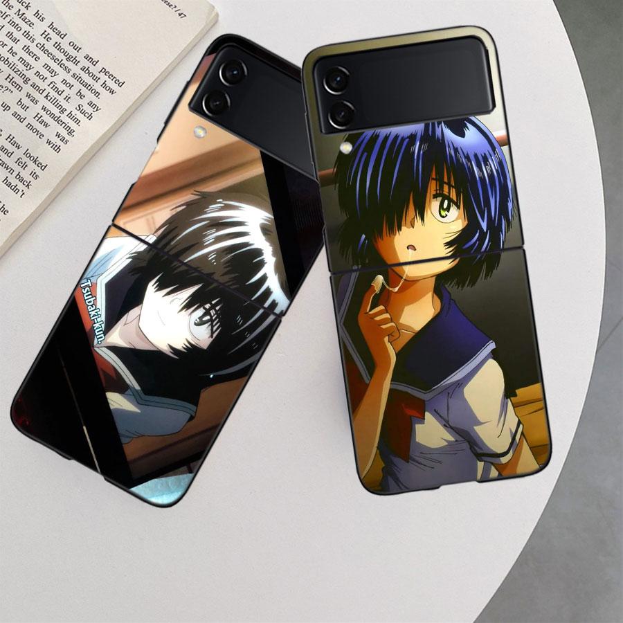 Urabe Mikoto Phone Case For Samsung Z Flip 7 6 5G Galaxy Z Flip 5 4 3 Black Hard Cell Cover Luxury PC Shell Coque