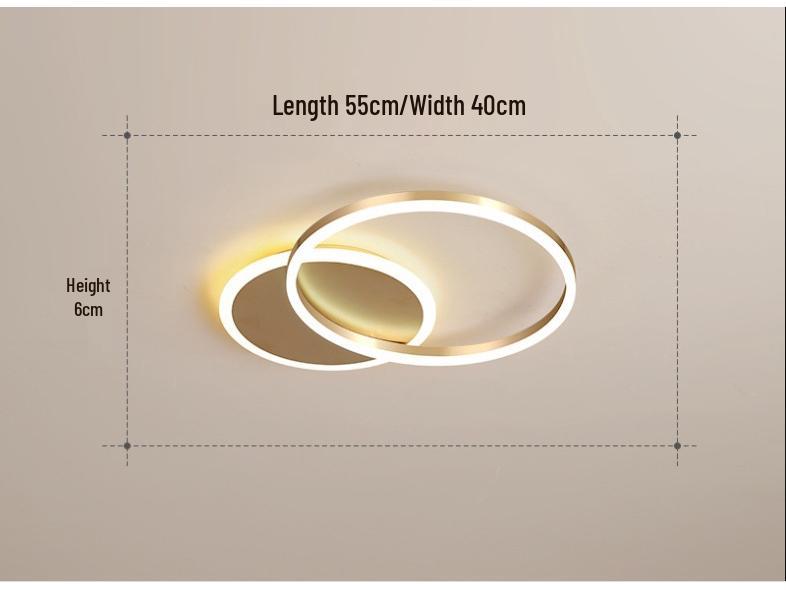 Nordic Modern LED Ceiling Lamp - Creative Round Design for Living Room, Study, Bedroom