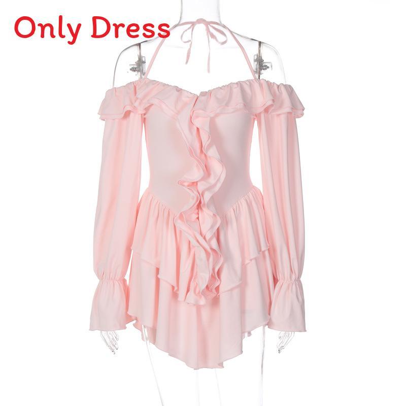 European Style Womens Summer Jumpsuit With Ruffle Long Sleeves And High Waist For Streetwear Fashion