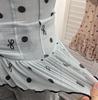 Polka Dot Mesh Bandeau Top with Padded Bustier and Open Back