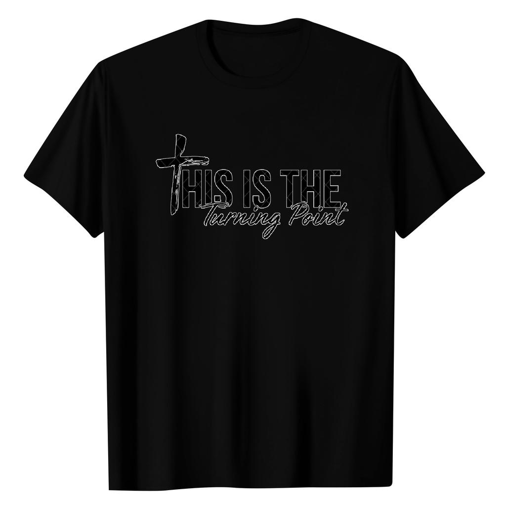 Unisex Round Neck Casual Printed Short-sleeved T-shirt Top