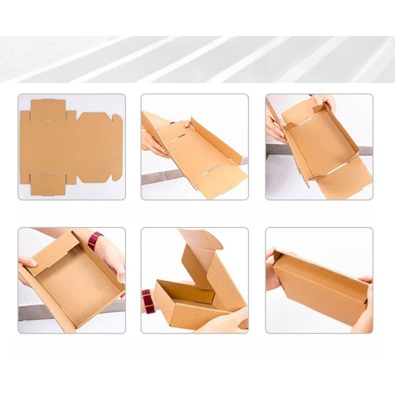 Multi Size Brown Kraft Paper Gift Box Christmas Cookies Candy Packaging Boxs Wedding Gifts Corrugated Box MailersBrown Cardboard Shipping Case 20pcs