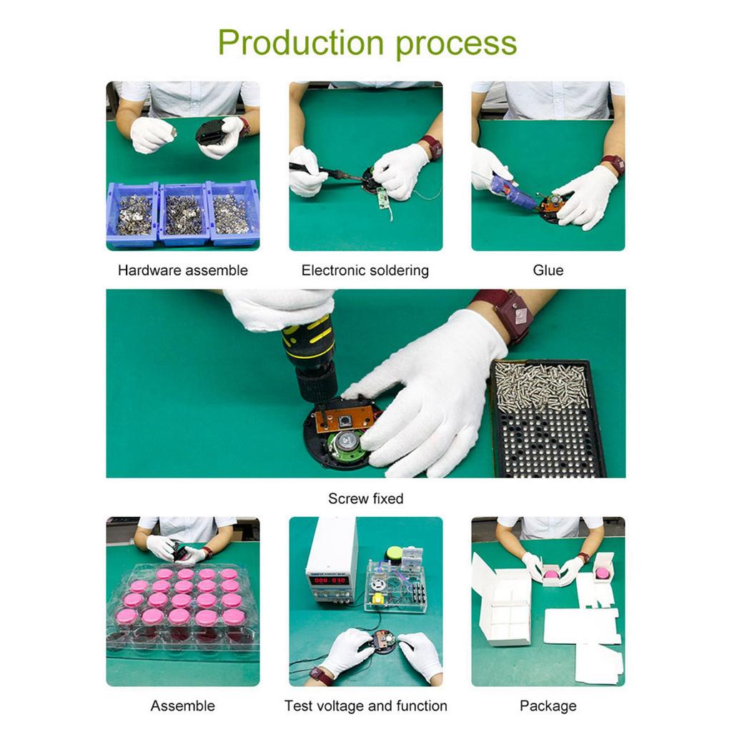 Sound Button Music Sound Buzzer with Light 30 Seconds Record Recordable Talking Button