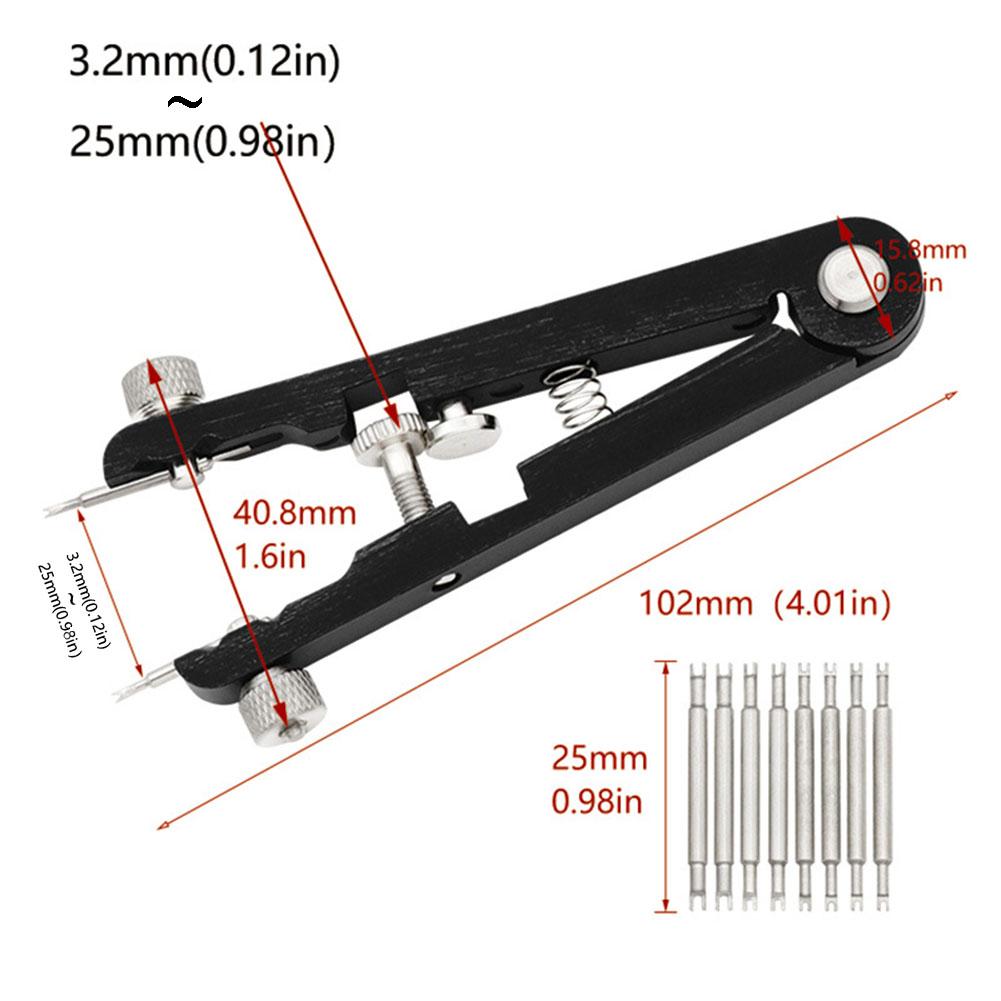 Watch Pliers Watch Spring Bar Plier Tweezer Removal Strap Adjustment Length Metal Watchband Connecting Pin Disassembly Tool