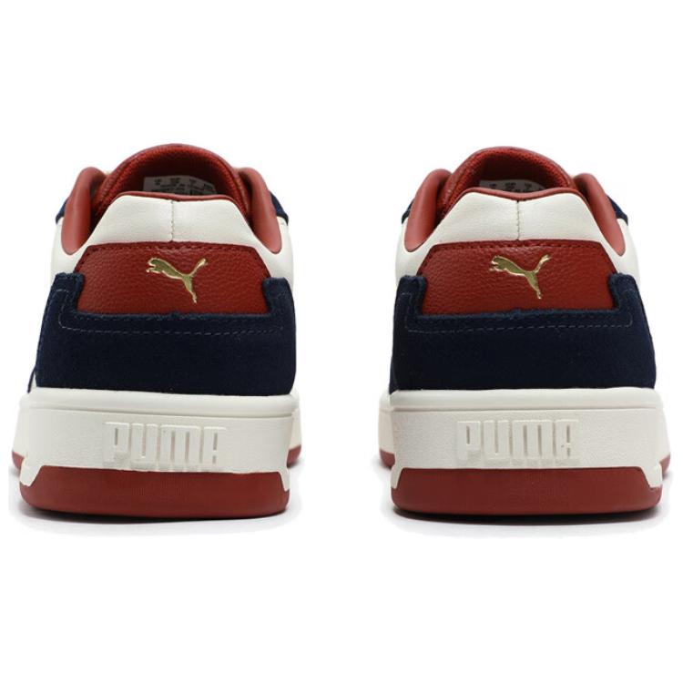 Puma Comfortable Simple Low-Top Sneakers Unisex Sneakers White Navy-Blue 395087-05