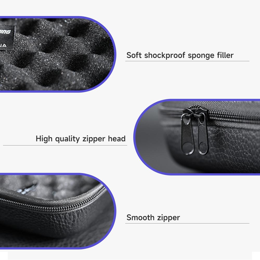 New Shockproof and Waterproof Fishing Bag Can Hold 1-2 Fishing Reels, Rotating Fishing Reel Box Cover, Leather Fishing Reel Bag, Fish Gear Storage Box