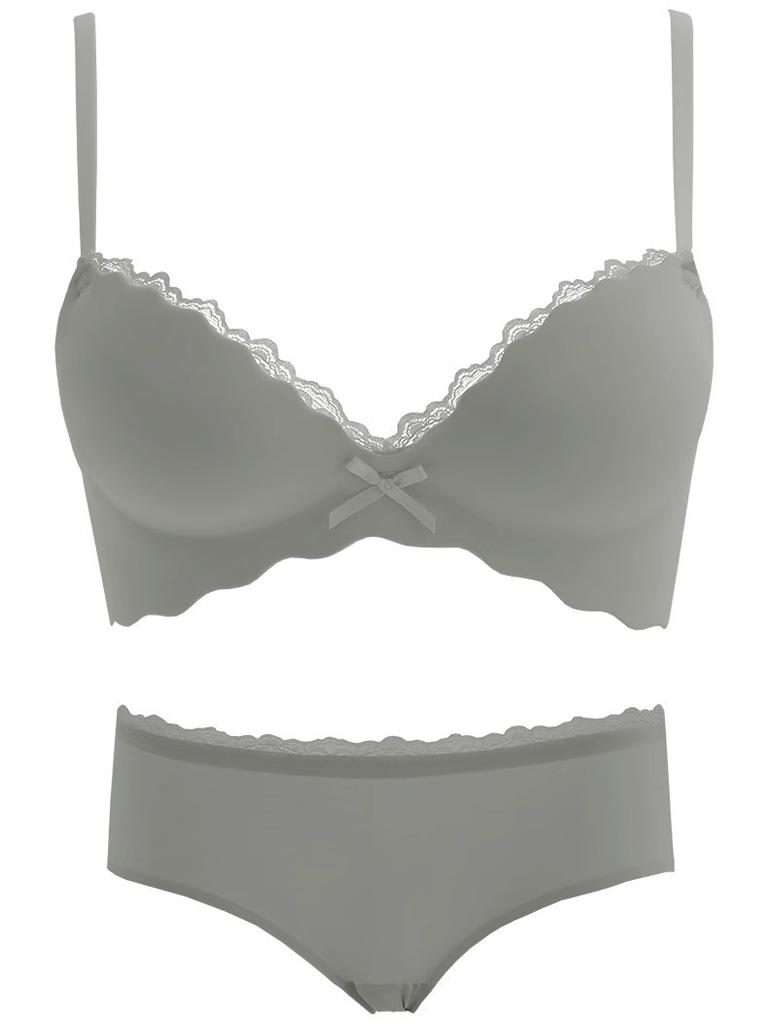 Thin female pure desire one piece seamless display big girl no steel ring sexy bra cover thickened