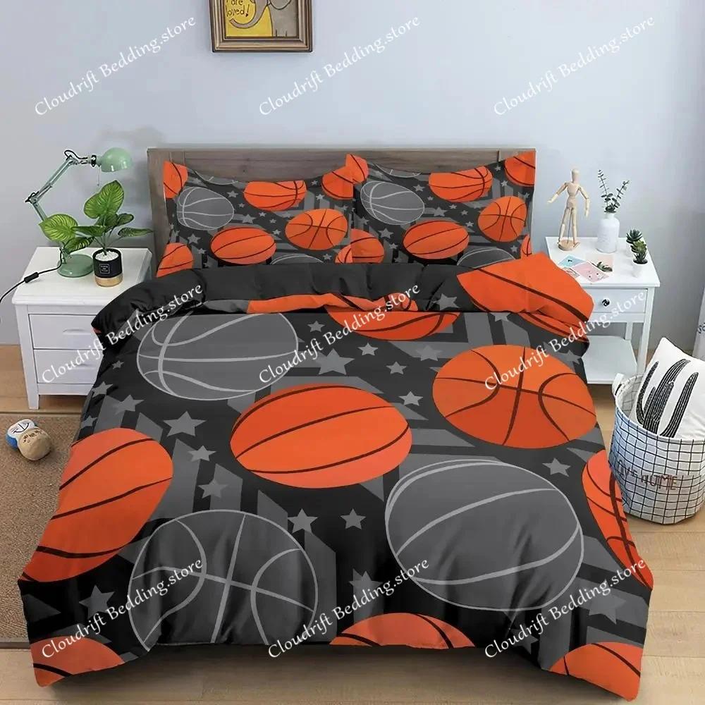 Basketball Duvet Cover Set Hit The Broken Wall Ball Theme Bedding Set For Kids Teens Queen King Size Soft Quilt Cover026