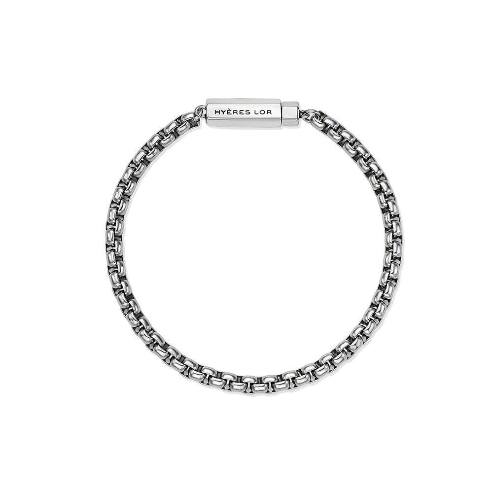 H Edition (W) Round Box Chain Bracelet Hl6B46633Ws