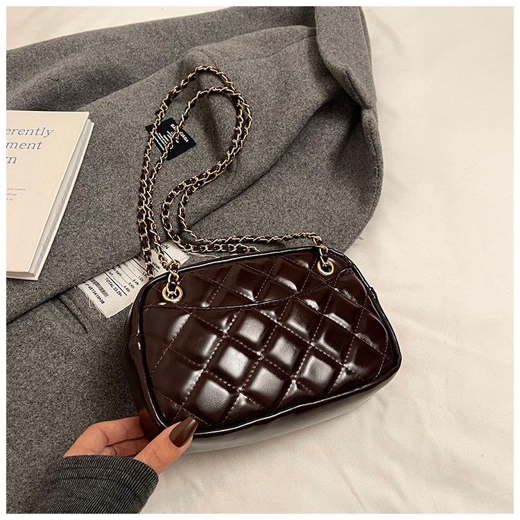 Niche Design Small Bag Women's Spring and Summer 2025 New Trendy Fashion High Sense Diamond Chain Bag Women's Messenger Bag