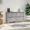 VidaXL Buffets 2 Pcs Sonoma Grey 60x35x70 Cm Engineered Wood 3185757