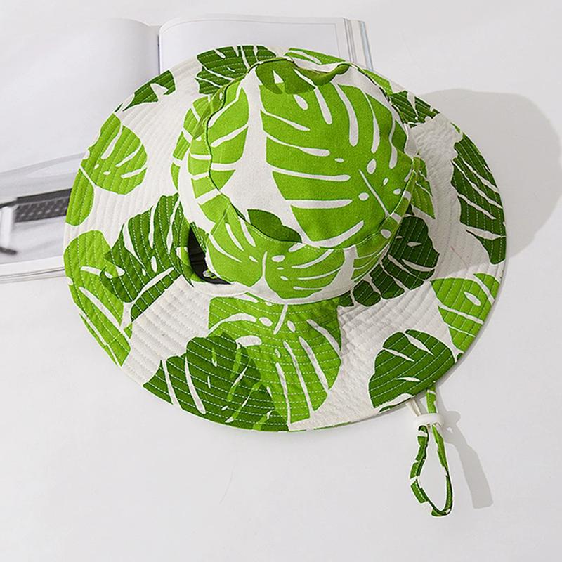 

WTEMPO Wome s Spring Summer Striped Polka Dot Fruit Print Double-Sided Outdoor Sunshade Fisherman Hats Suitable for Outdoor Vacations Beach Travel 1pc зелений