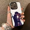 Kirito & Asuna Anime  Phone Case For iPhone 17,16,15,14,13,12,11 Plus,Pro Max,XS,Colorful Silver Black Cover