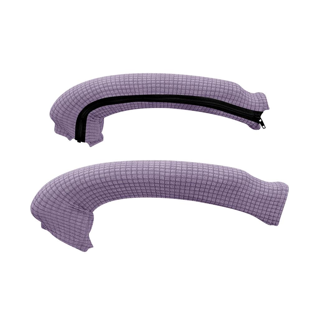 1 Pair Solid Color Chair Armrest Cover With Zipper Elastic Slipcover Spandex Armrest Computer Chair Covers For Office Chair