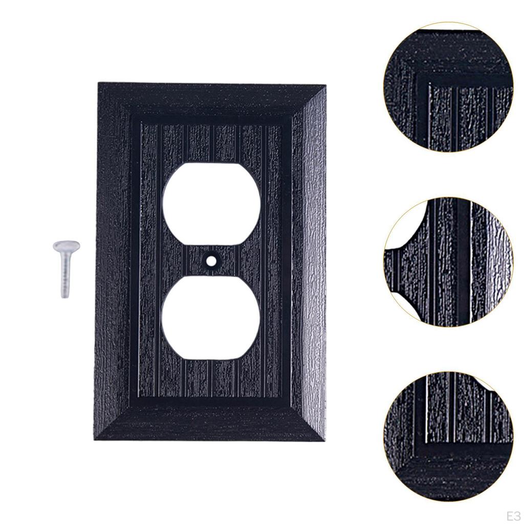 3 Pack Electrical Outlet Faceplates, Easy Installation Covers