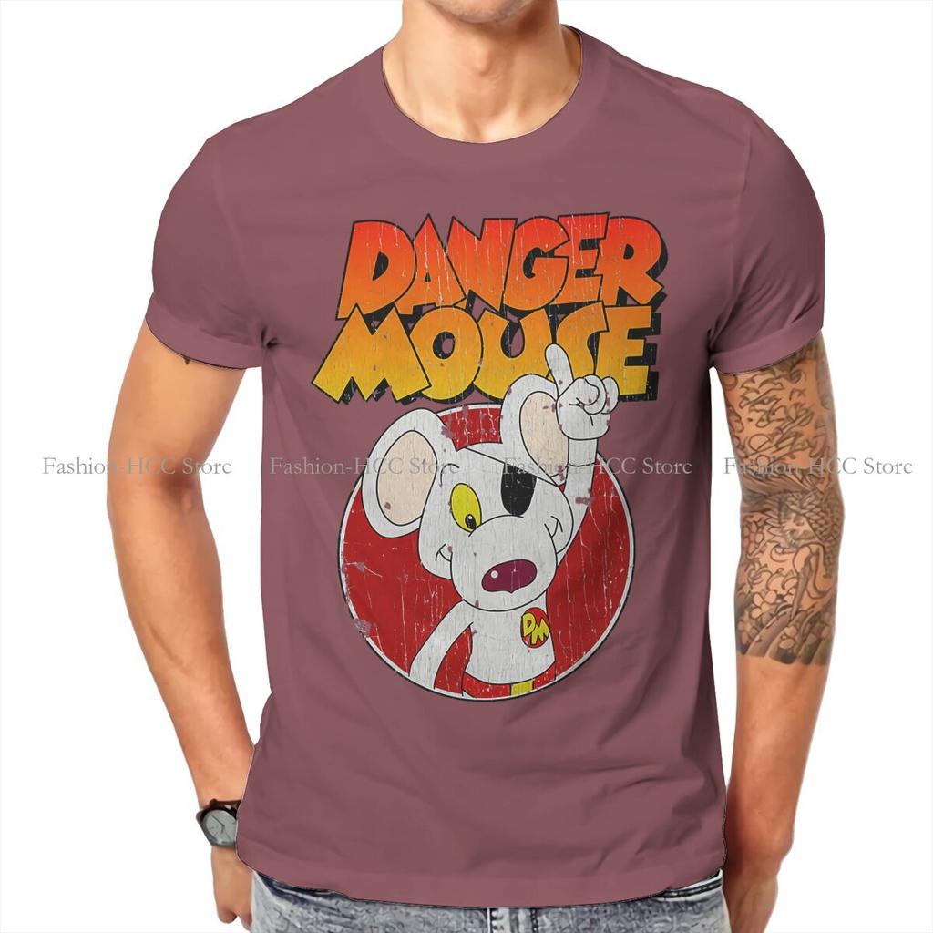 Danger Mouse Cartoon Movies Retro T Shirt Classic Graphic Teenager Summer Loose Cotton Unisexs Clothing Harajuku Crewneck Tshirt