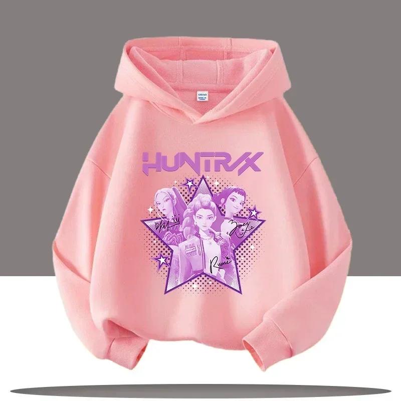 Children's Clothing Y2K KPop Demon Hunters Hoodies Teenage Girls Boys Rumi KPop Demon Hunters Hoody Autumn Casual Long Sleeve