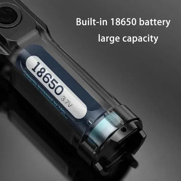 Leistungsstarke LED-Taschenlampe, 100.000 Lumen, taktische Taschenlampen, wiederaufladbar, USB 18650, wasserdicht, Zoom, Angeln, Jagd, LED-Taschenlampe