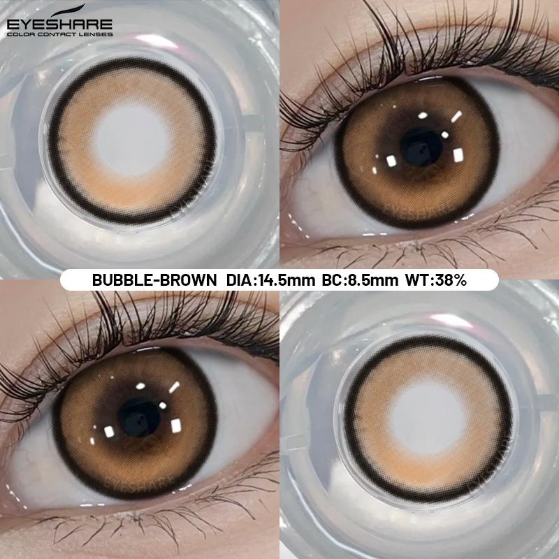 Eyeshare Contact Lenses For Eyes Doll Eye Bubble Soft Contact Lens Case Makeup Yearly Contacts