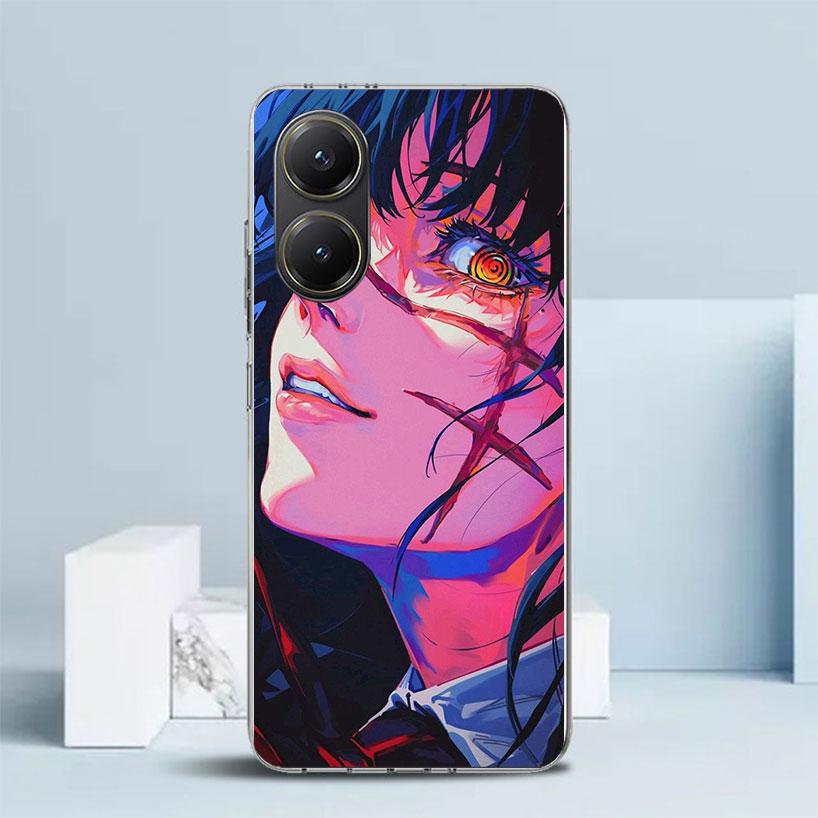 

C-Chainsaw Mans Yoru War Devil Phone Case For Xiaomi Poco F7 Ultra X5 X6 X7 Pro M7 Redmi 15C 15 13C 13 12C 12 10C 10 10A 9 9C 9A Xiaomi Poco X6 Pro